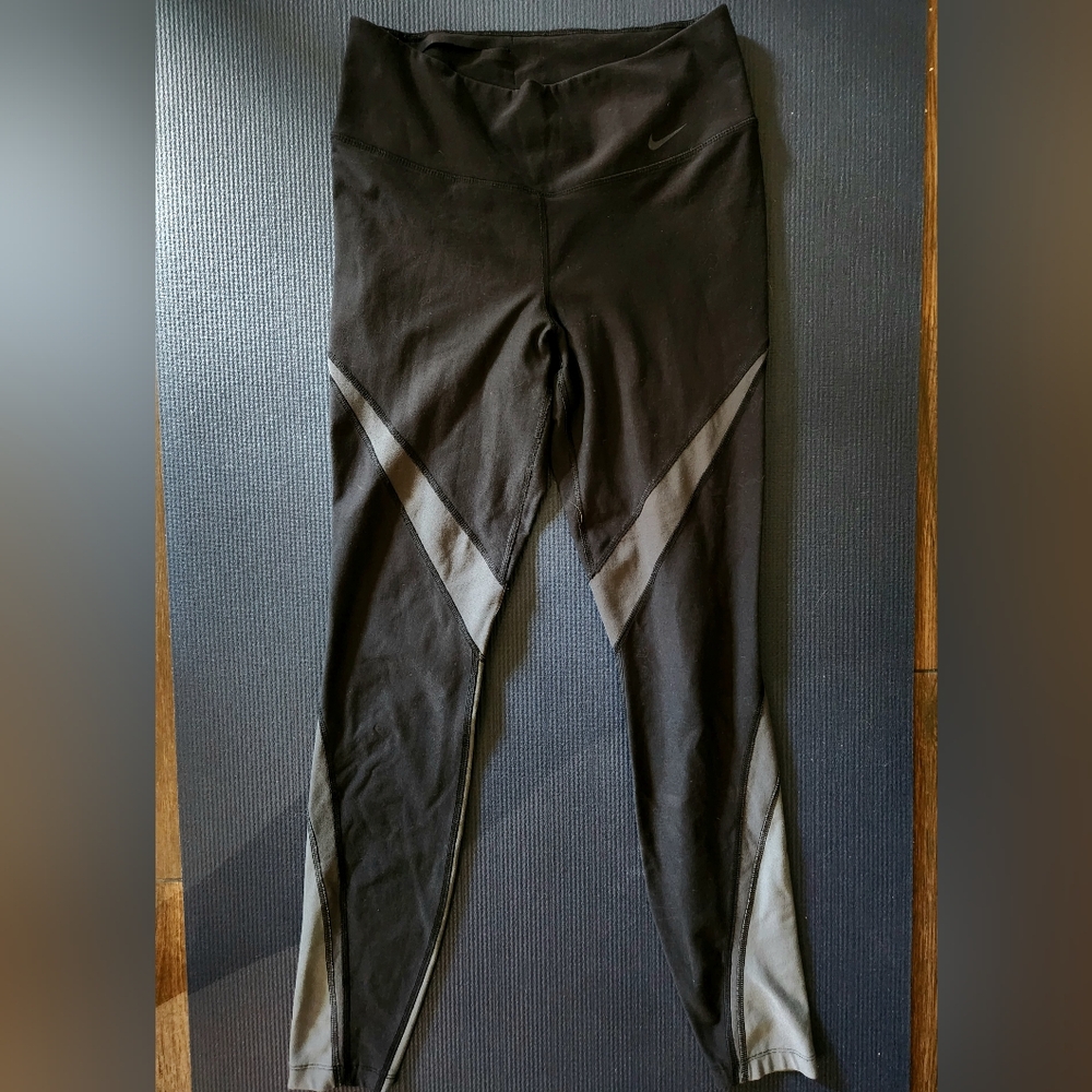 Nike Dri-FIT Black And Gray Leggings